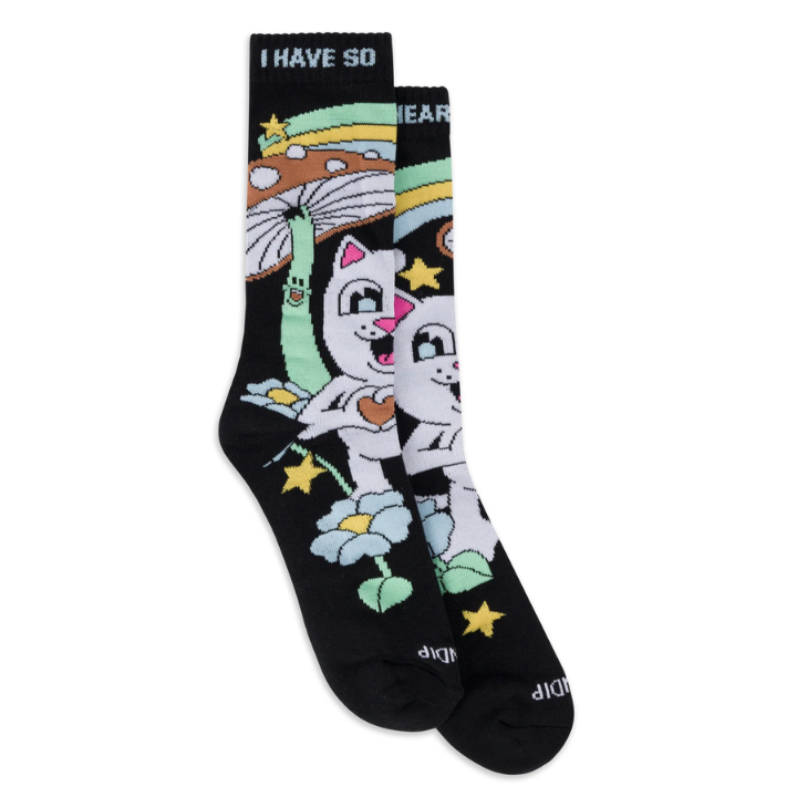 SOCKS HIGH SO MUSHROOM - BLK